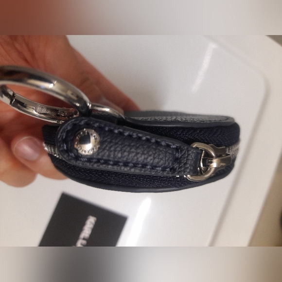 Karl Lagerfeld - Coin Pouch Bag Accessory - Navy Blue - NEW - Picture 4 of 5